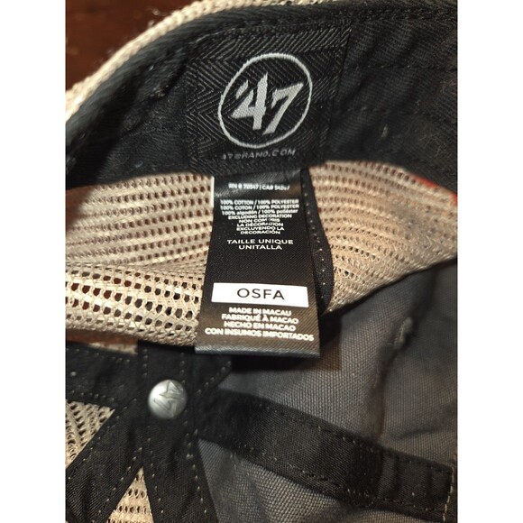 '47 Brand Clemson Tigers Trucker Hat Orange White Patch Snapback OSFA Mesh - Picture 6 of 6